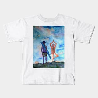 Surf and Yoga Kids T-Shirt